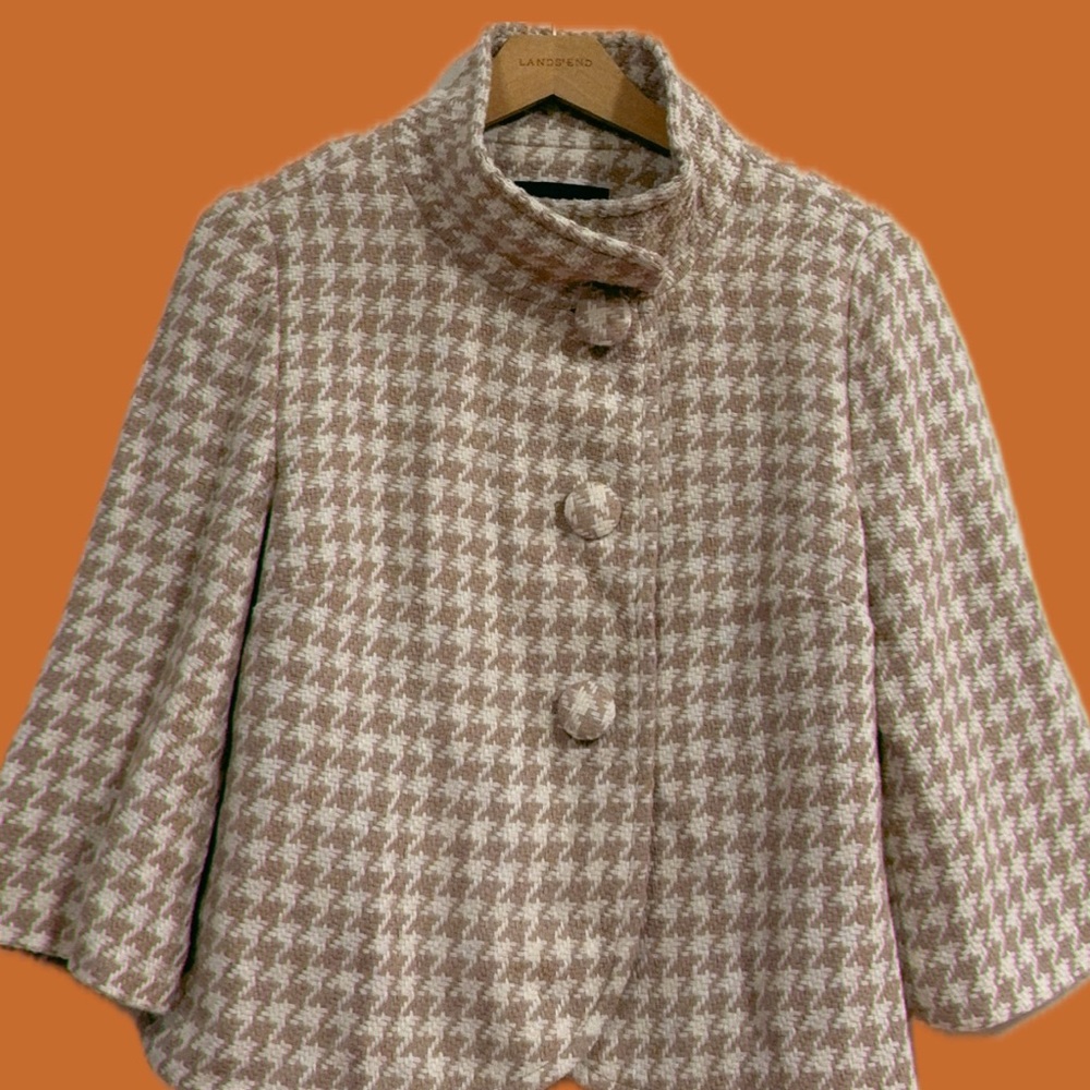 Banana republic tweed Jacket - Cream and Brown